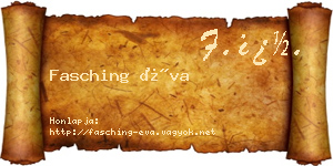 Fasching Éva névjegykártya
